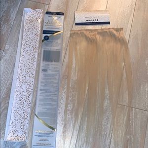 18” Ultra Seamless Hair Extensions - Platinum Ice